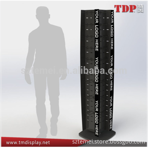 Acrylic Rotating Hook Display with 120 Hooks